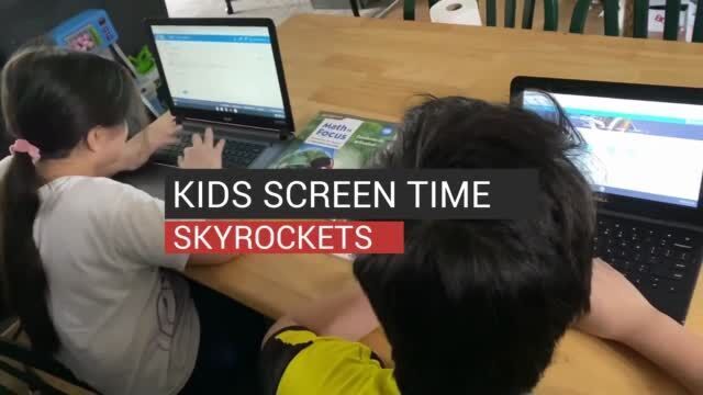 Kids screen time skyrockets