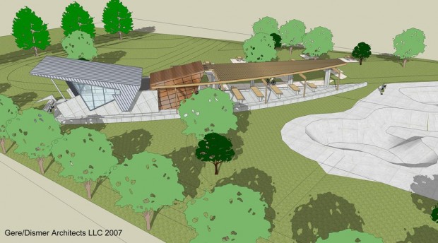 Centennial Park pavilion design gets narrow OK