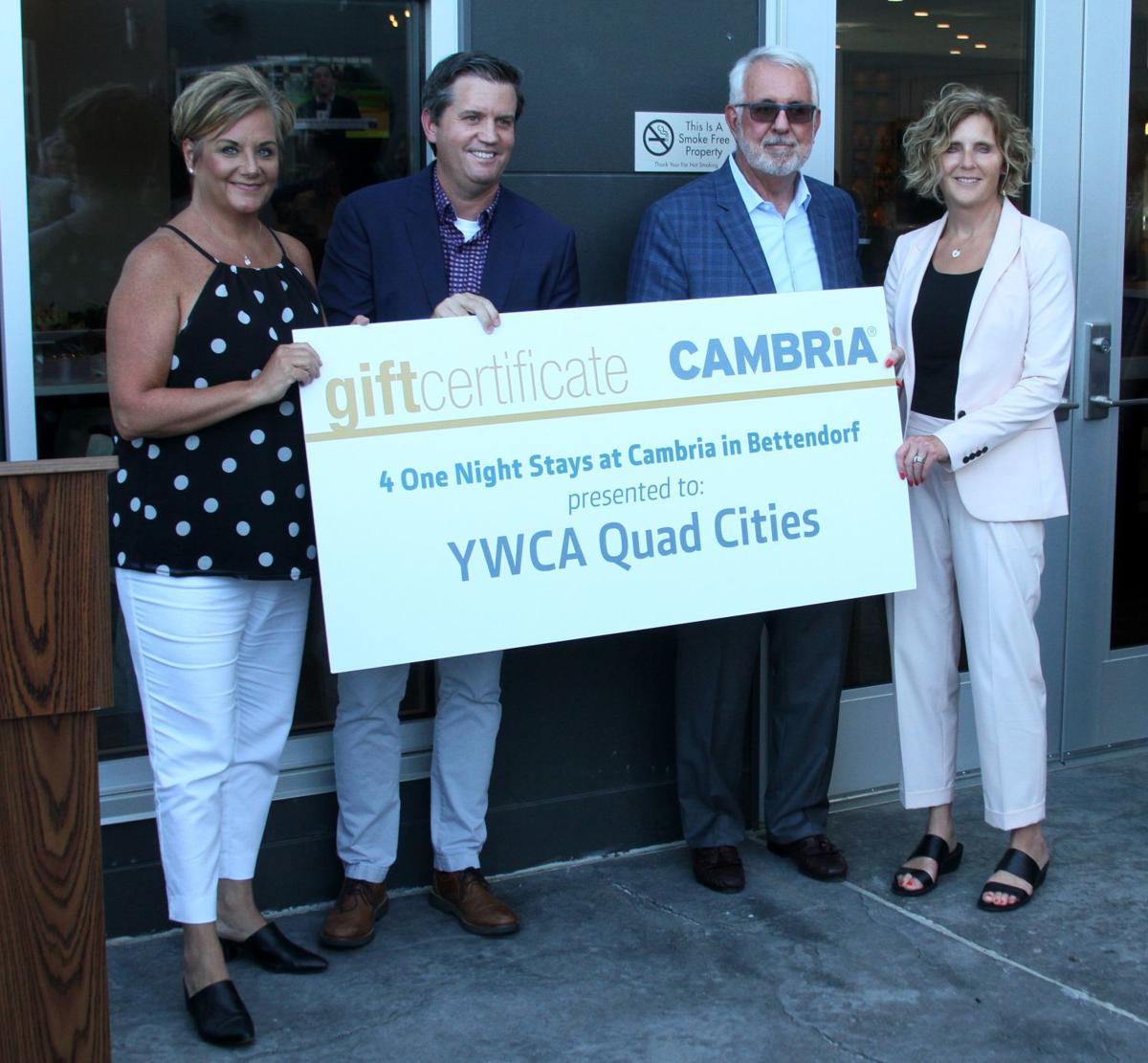 On Opening Day Cambria Hotel Bettendorf Donates Rooms To