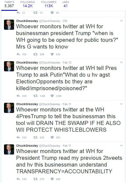 Grassley tweet