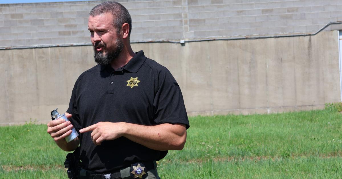 Scott County Sheriff K-9 demonstrates attack