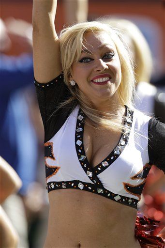 The Jacksonville Jaguars cheerleaders perform in Halloween costumes during  the second half of an NFL football game against the Miami Dolphins in  Jacksonville, Fla., Sunday, Oct. 26, 2014.(AP Photo/Phelan M. Ebenhack Stock