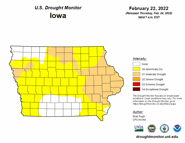 Iowa water levels sag for third year
