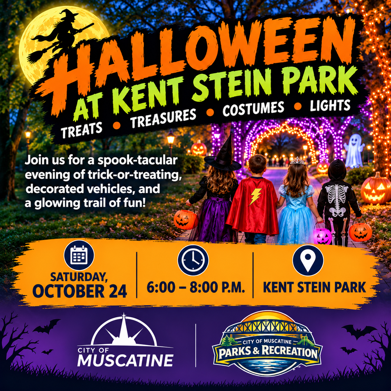 Muscatine Trunk or Treat at Kent Stein Park on Oct. 24