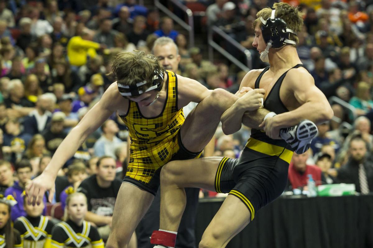 Never gets old Bettendorf's Wagner wins third state wrestling title