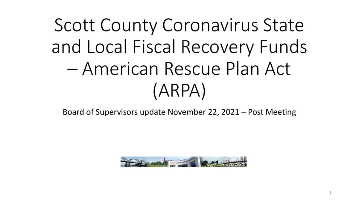 Scott County ARPA project list