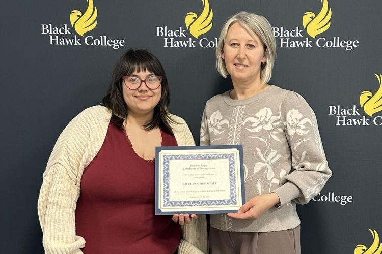 Bergert, Marme-Lowery, Noord receive Golden Apple Award from students