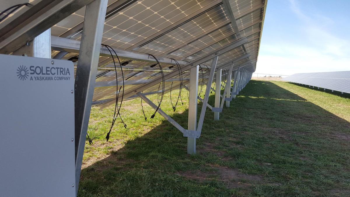 Wiring snaps together on solar array
