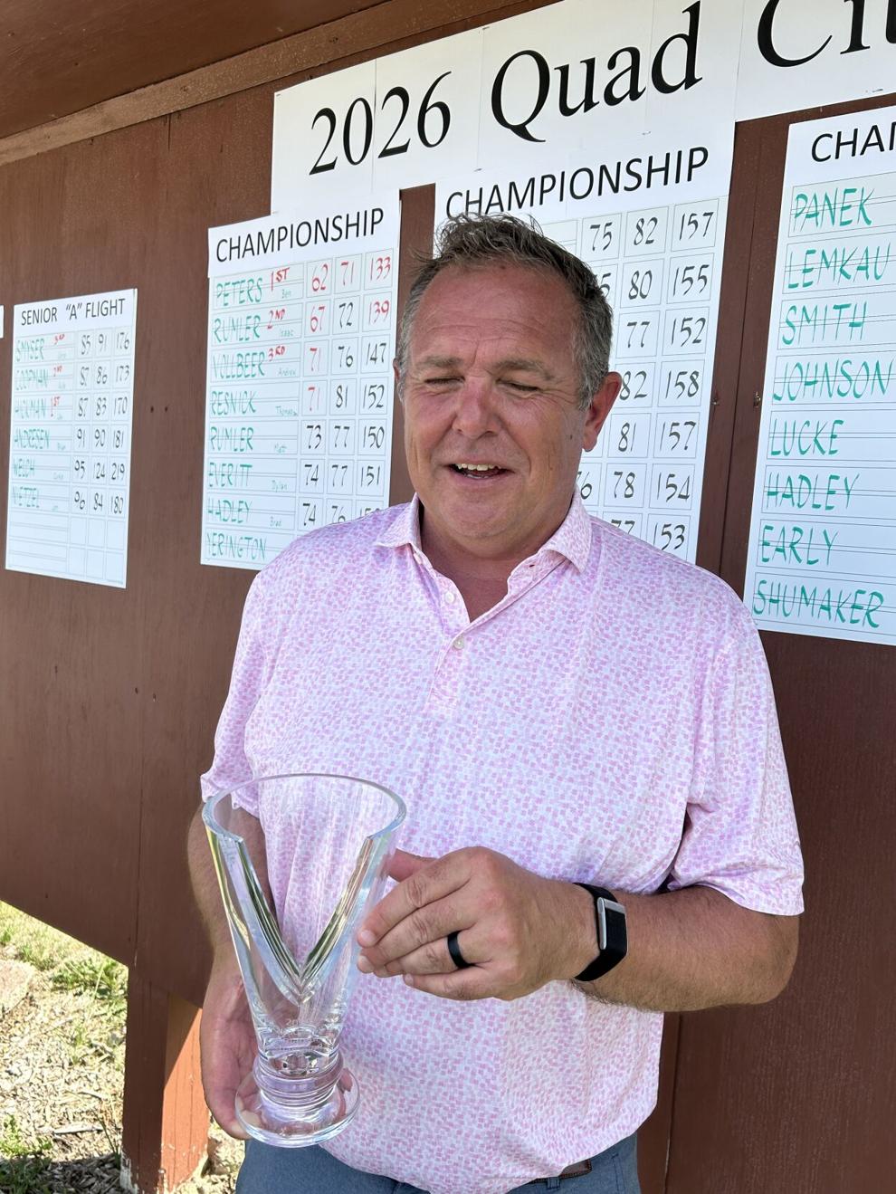 Ben Peters ties course record en route to 8th QC Am title