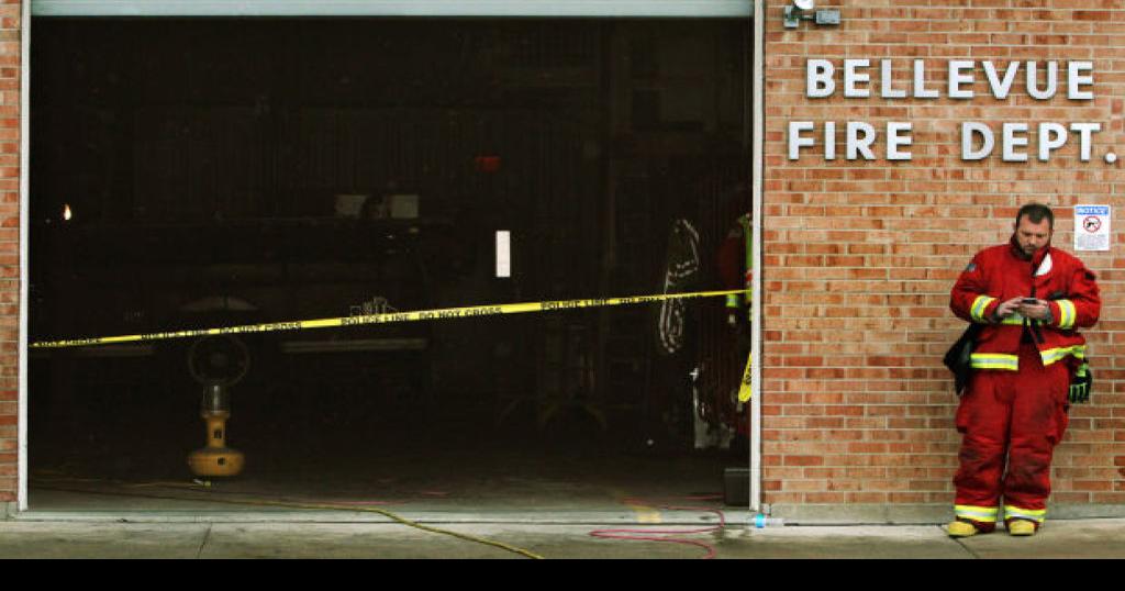 Bellevue fire station catches fire