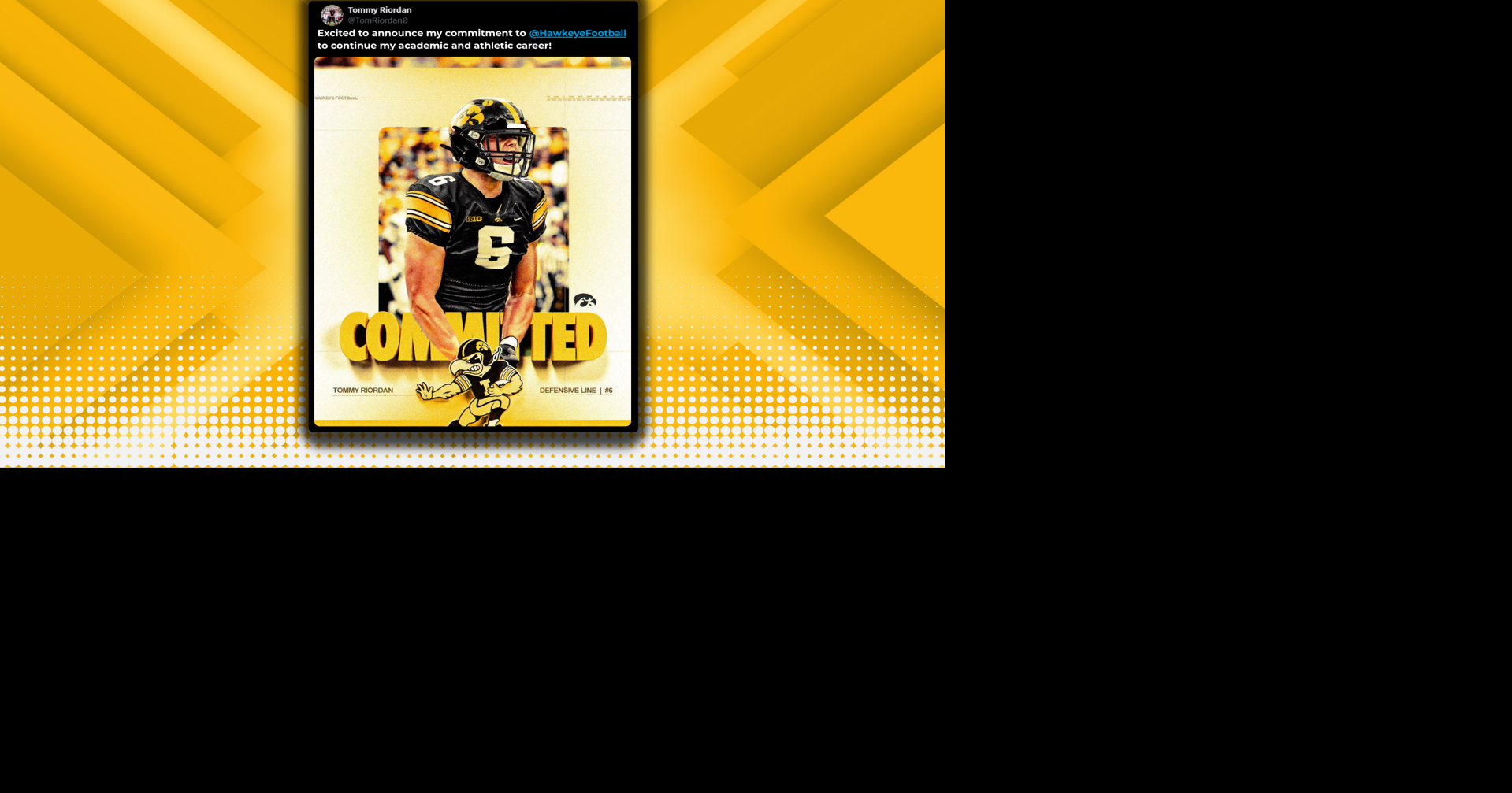 Iowa adds three-star edge Tommy Riordan