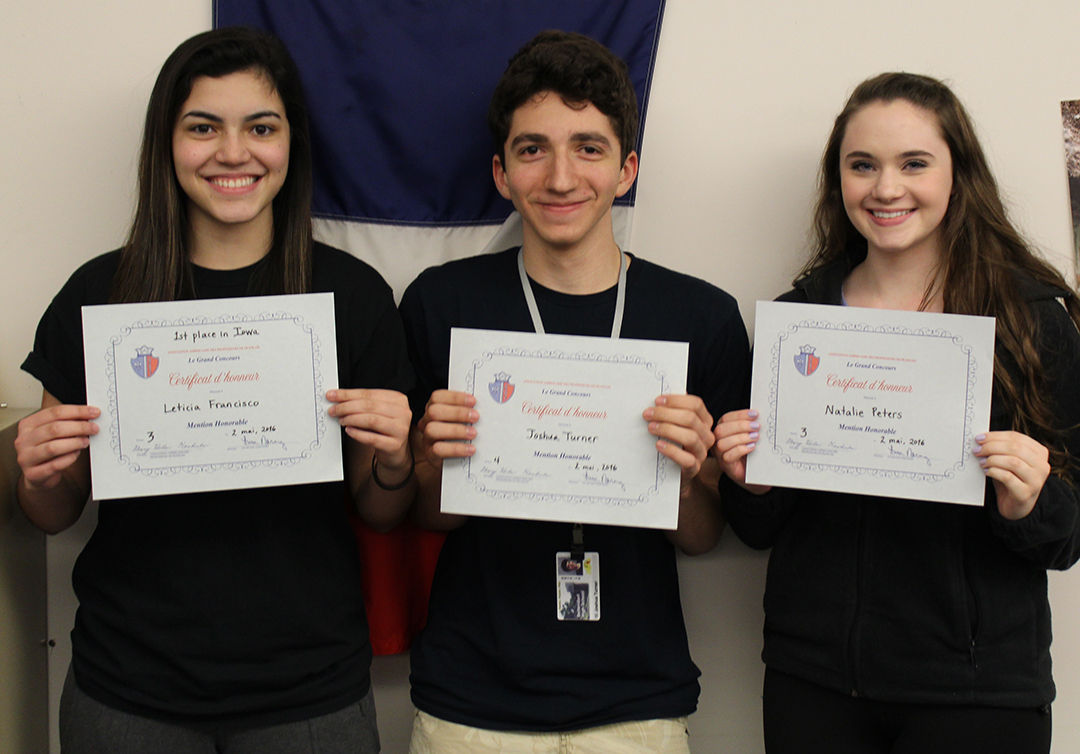 3 students place in national French exam | Bettendorf News | qctimes.com