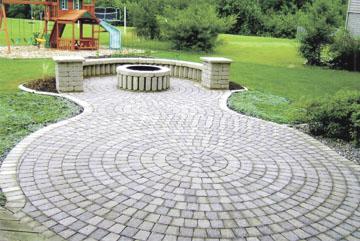 Circular Brick Pattern Highlight Of Firepit Project Bettendorf