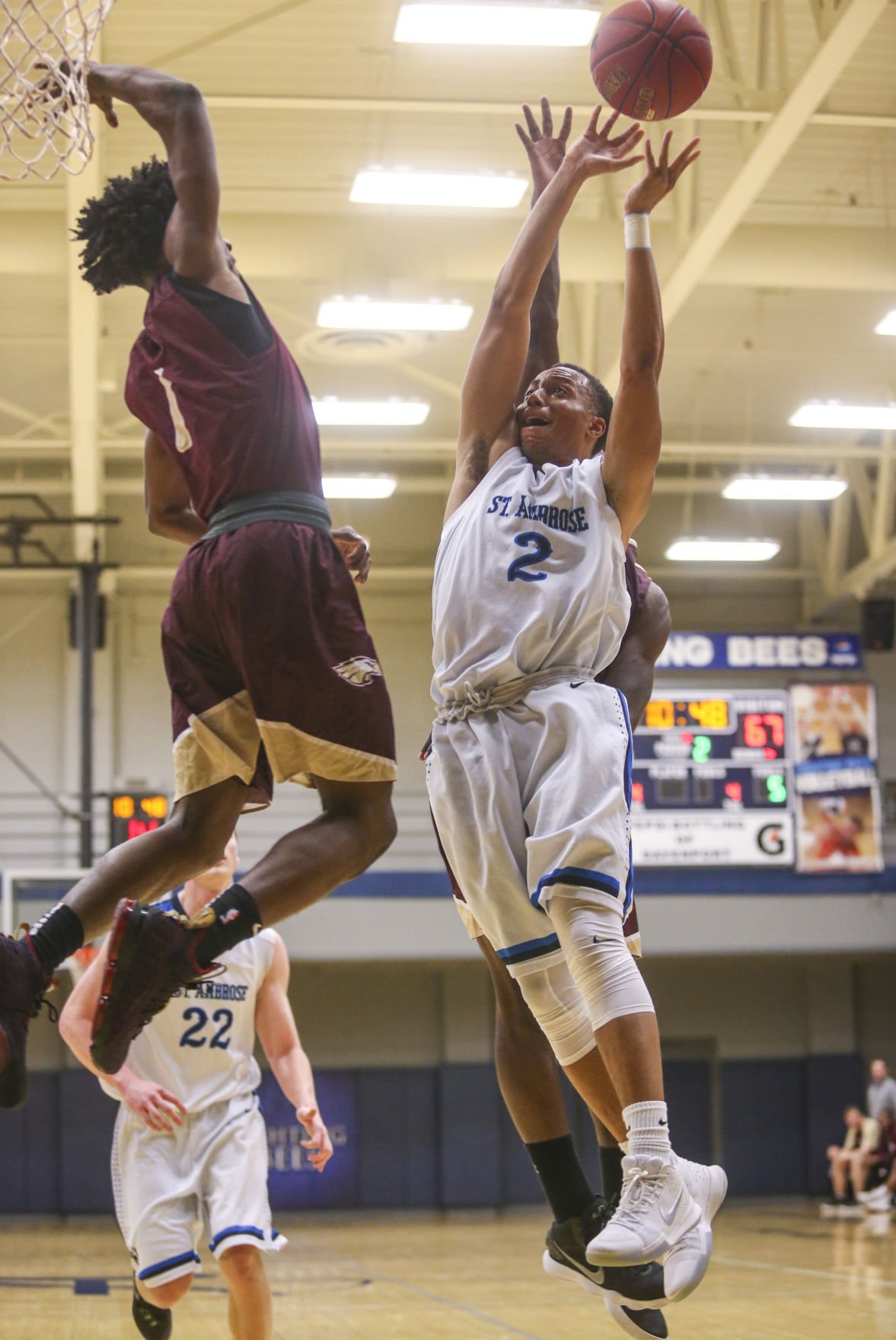 Photos Robert Morris men's basketball at St. Ambrose College