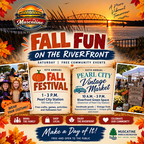 A Perfect Fall Day Awaits on the Muscatine Riverfront