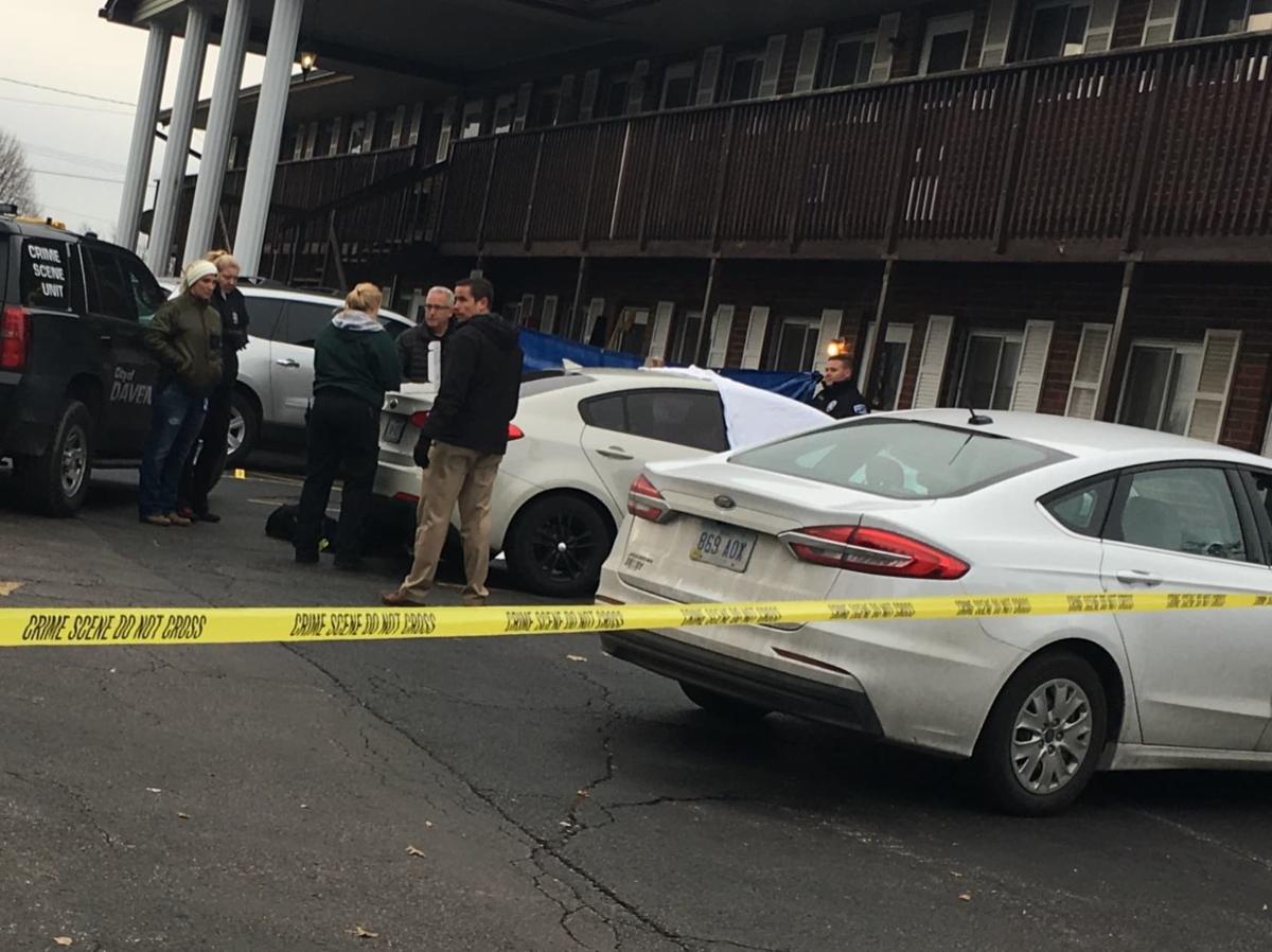 Crime scene at Woodland Apartments