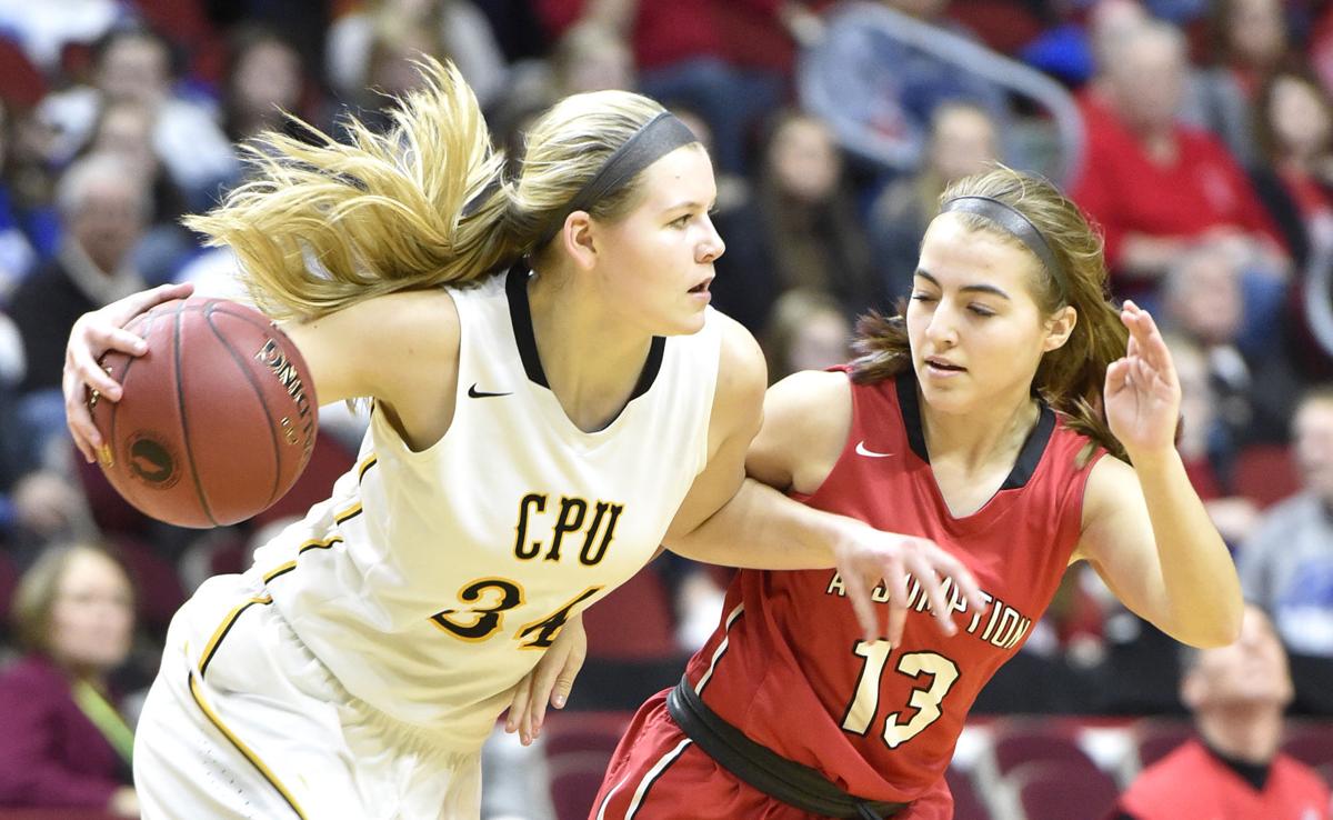Davenport Assumption vs Center Point-Urbana state basketball