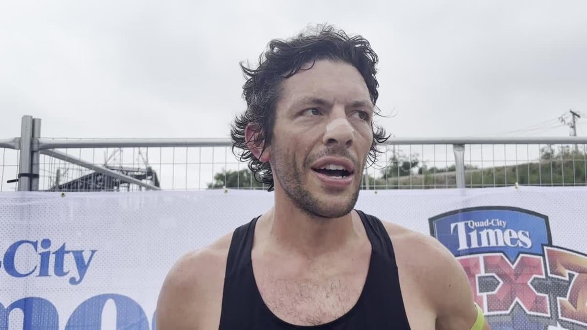 Phil Young talks about his run following the Quad-City Times Bix 7