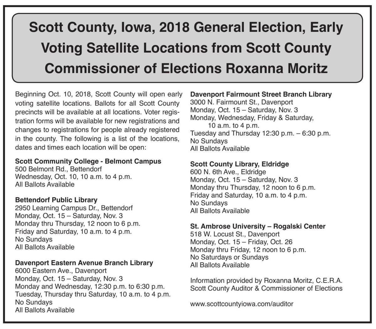 Early voting in Iowa begins today