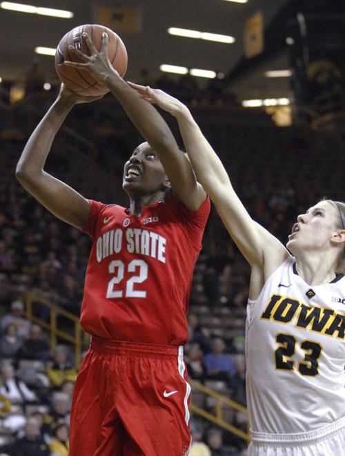 Hot Shooting Buckeyes Scorch Hawkeye Women Iowa Hawkeyes