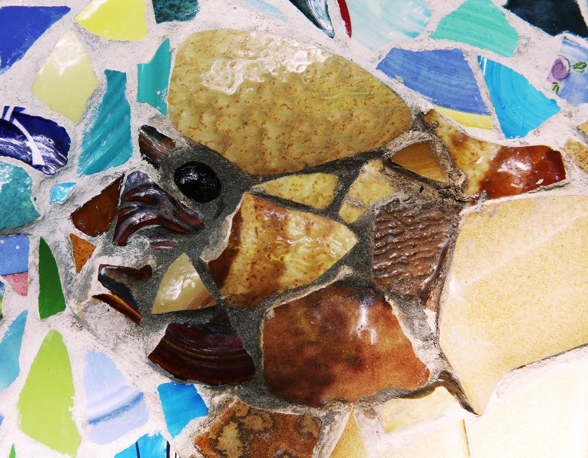 Broken dishes make beautiful mosaics Alma Gaul