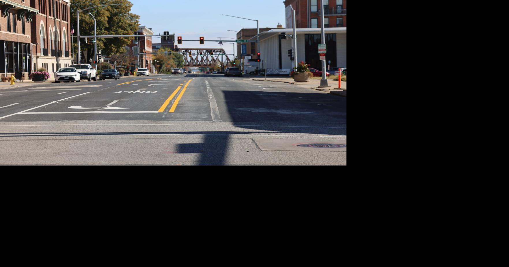 SEE Davenport's Fourth Street converted to two-way travel Thursday morning