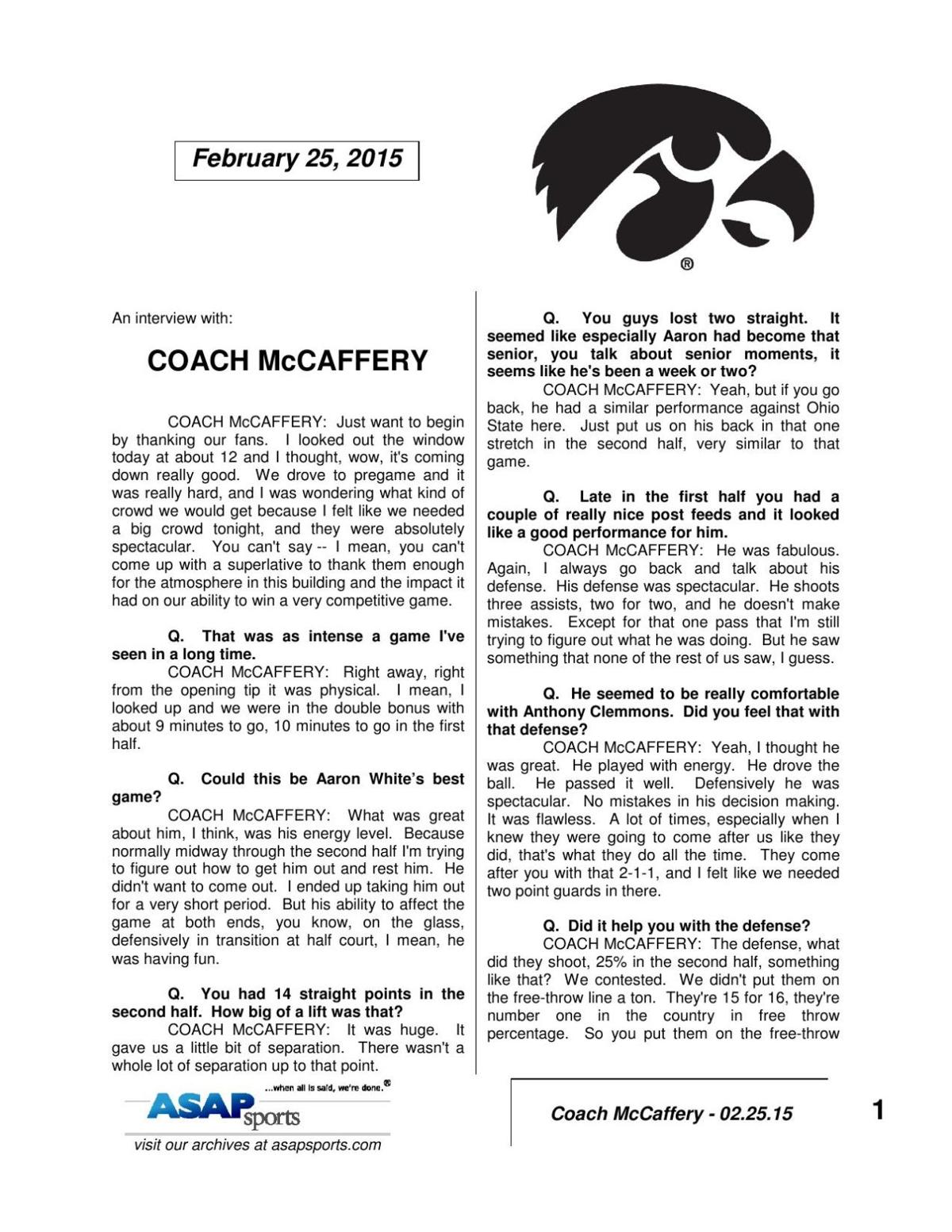 The Franscript Iowa Hawkeyes Basketball Qctimes Com