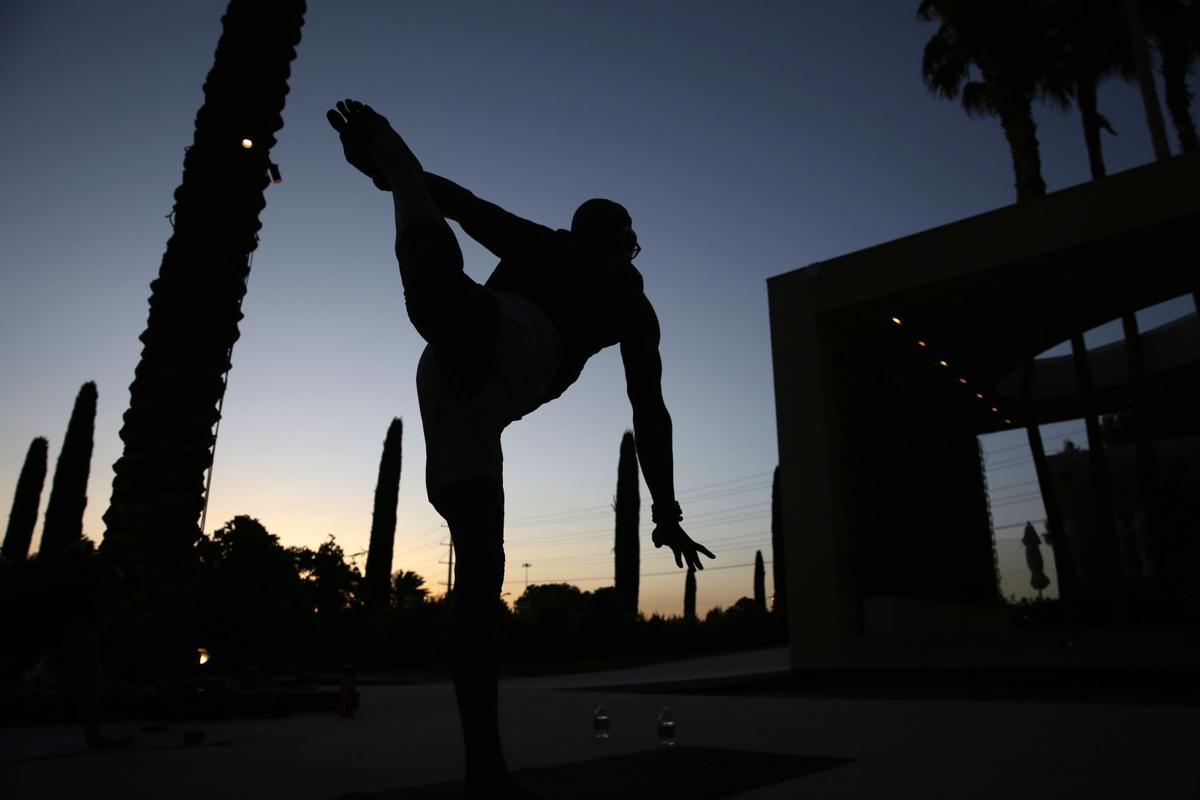 Downward Dog in Vegas