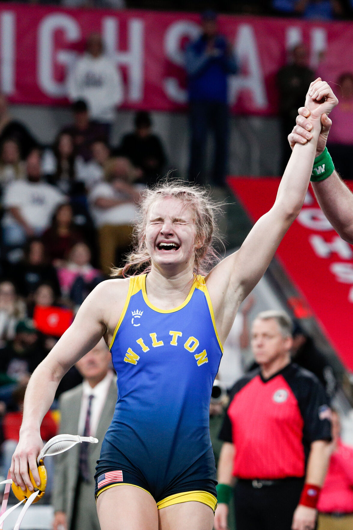 Iowa state girls wrestling: Petersen rebounds from quarterfinal loss to  place third