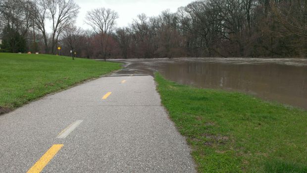 Bike path covered