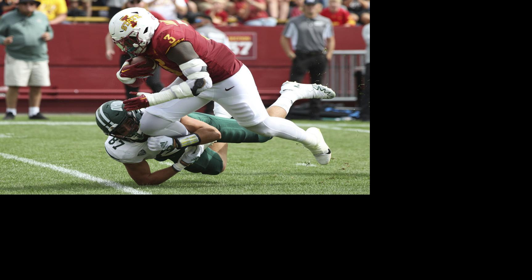 IOWA STATE FOOTBALL DE M.J. Anderson serving as a skilled bookend to