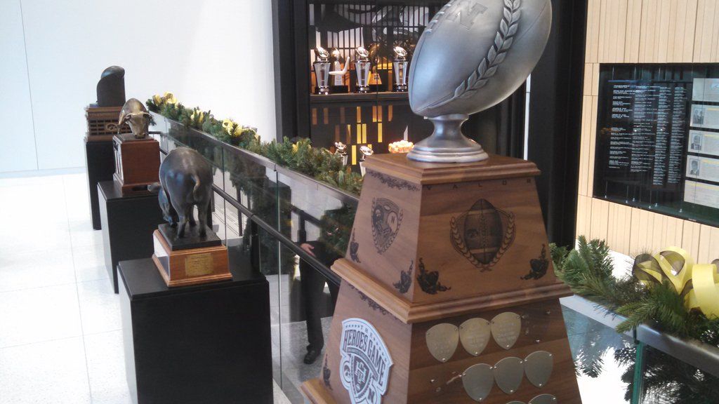 Four rivalry trophies