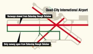 quad city airport directions