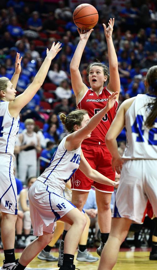 Newell-Fonda vs Marquette Catholic girls state basketball