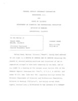 FDIC and the State of Illinois Department of Financial and Professional Regulation Division of Banking, consent order in the matter of Valley Bank, Moline, 2013.pdf