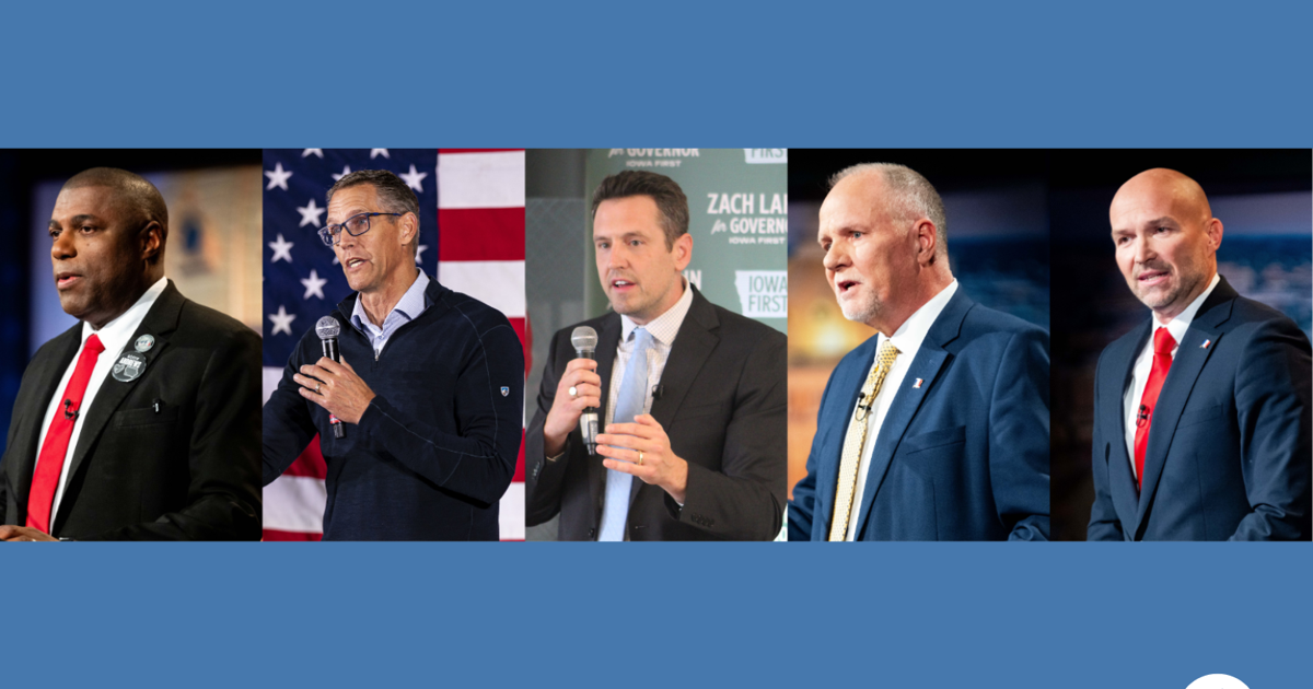 What Trump's endorsement means in Iowa's GOP primary for governor Political experts agree it's a big deal, but is it big enough for 35%? ERIN MURPHY Gazette-Lee Des Moines Bureau May 31, 2026 1 hr ago