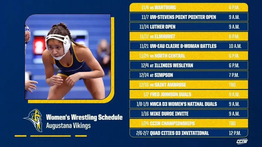 Women’s wrestling sets 2026-27 schedule