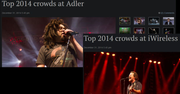 Top crowds at the iWireless, Adler