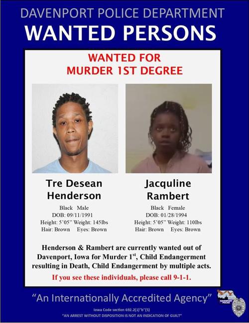 Henderson-Rambert wanted poster