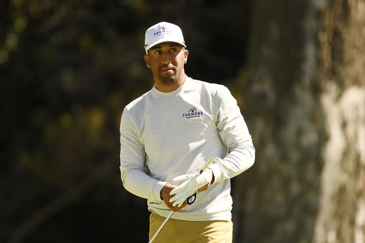 Willie Mack III on the 12th hole during the first round of The Genesis Invitational at Riviera Country Club in Pacific Palisades, California, on Thursday, Feb. 18, 2021.