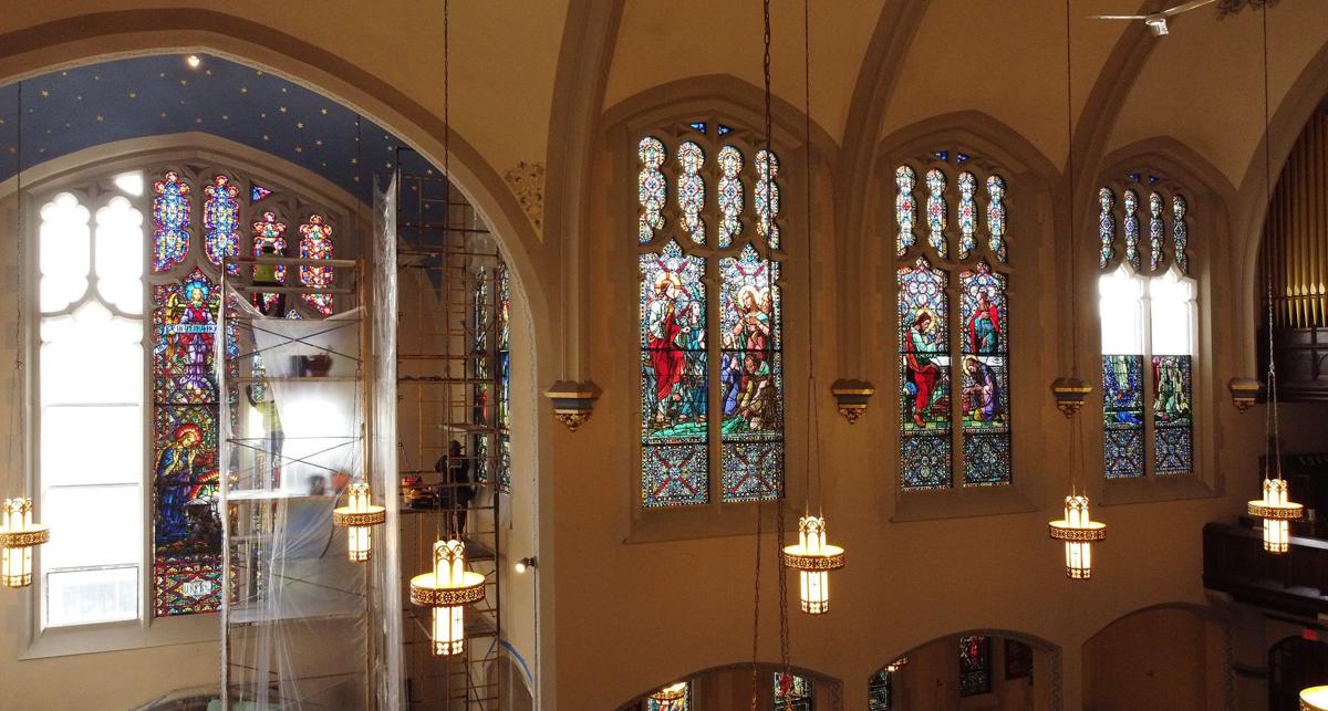 'An architectural gem' Stained glass renovation nearly complete at
