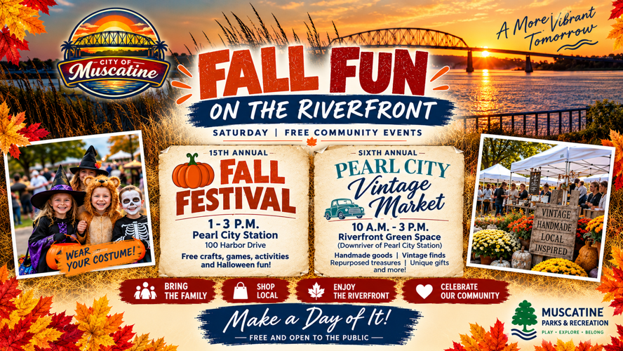 A Perfect Fall Day Awaits on the Muscatine Riverfront
