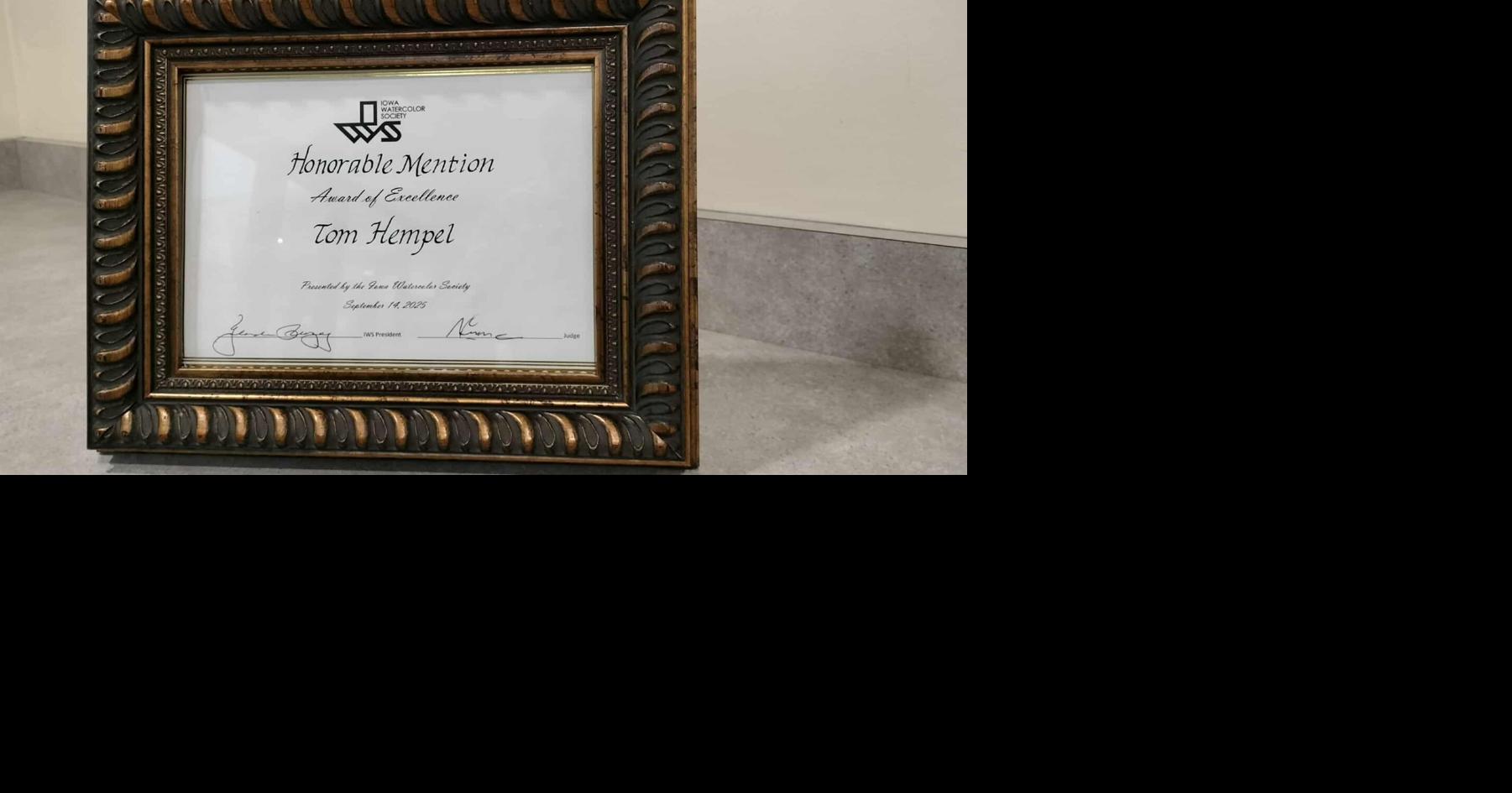 Did a Davenport Artist Just Win an Honorable Mention at the Iowa Watercolor Society Exhibition?