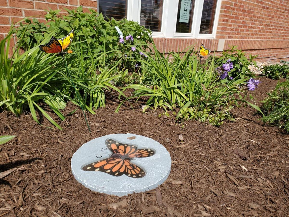 LeClaire Library butterfly garden