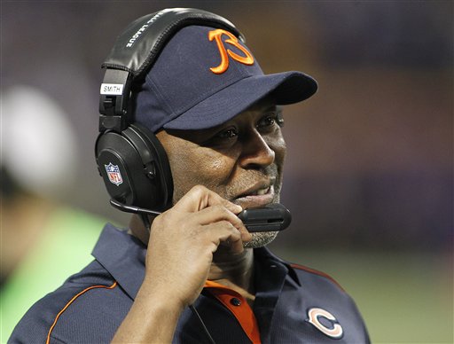 Seven NFL coaches were fired Monday, December 31, 2012, including Chicago  Bears head coach Lovie Smith. Here, Smith watches a replay during the first  quarter of the Bears' game against the Green