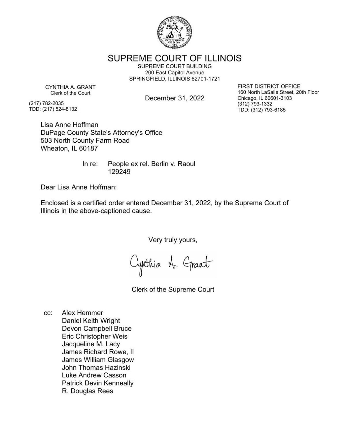 Illinois Supreme Court stays cashless bail portion of state #39 s SAFE T Act