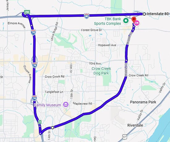 Weekly Closures on I-80 Middle Road Interchange in Bettendorf (Exit 301) Begin July 21