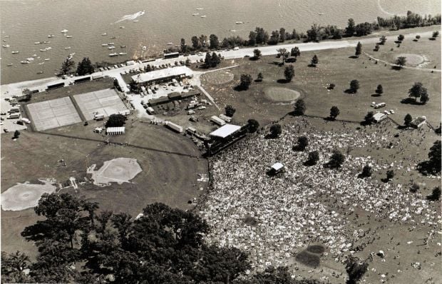 Historic Photos Credit Island Rock Concert Aug 23 1980 Qctimes Com