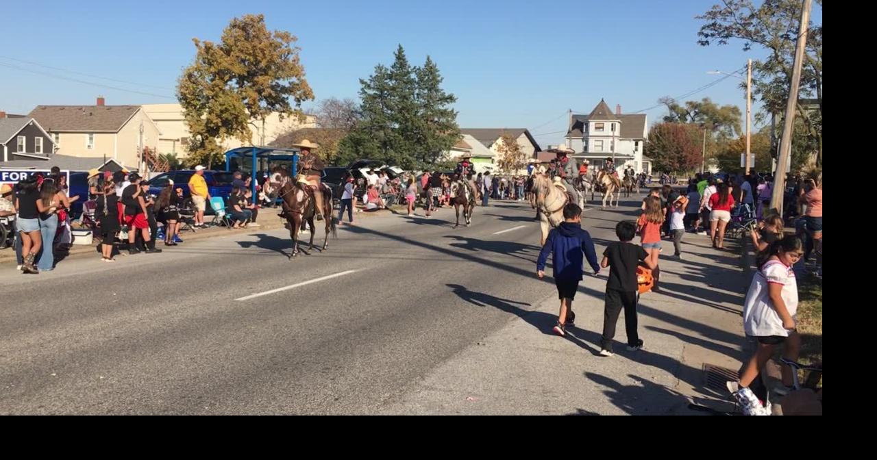 Scene from the Day of the Dead Parade in Moline.