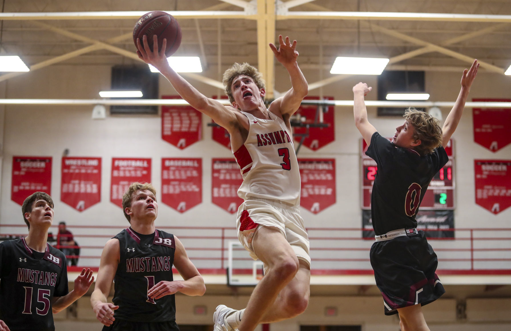 Photos: Mount Vernon Boys Basketball At Assumption For Substate Semifinal